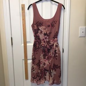 Lauren Conrad dress. Beautiful soft maroon colors.